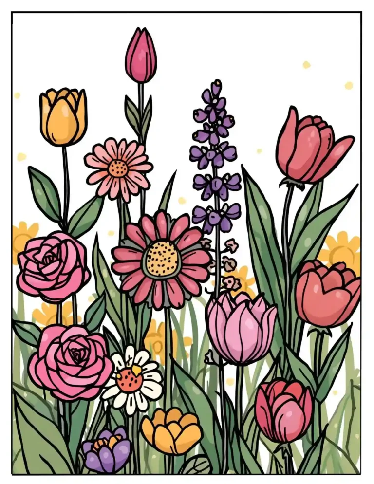 flower coloring pages