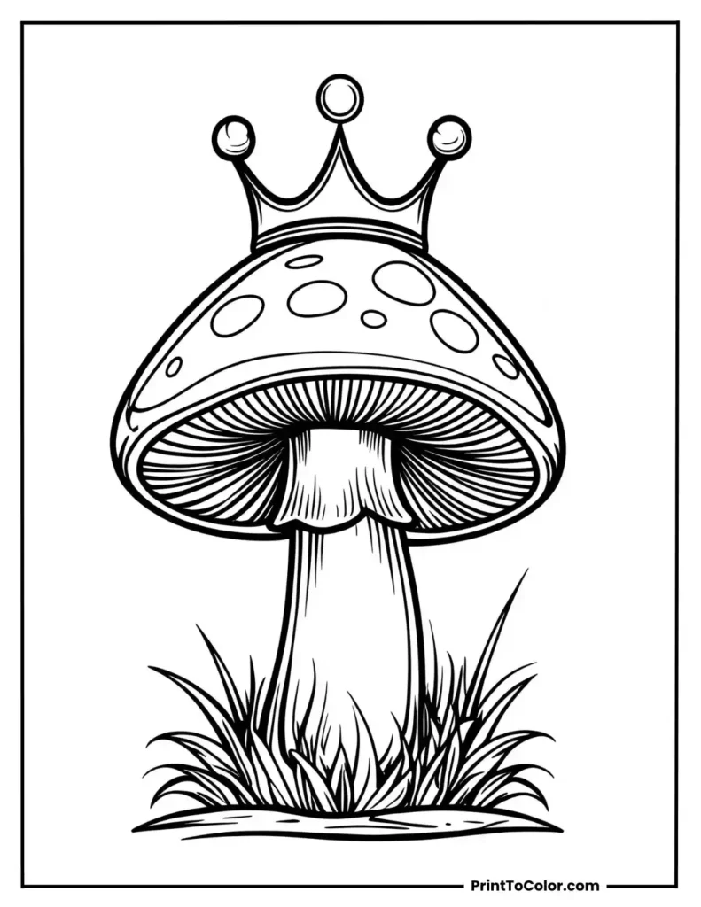 Mushroom with a crown