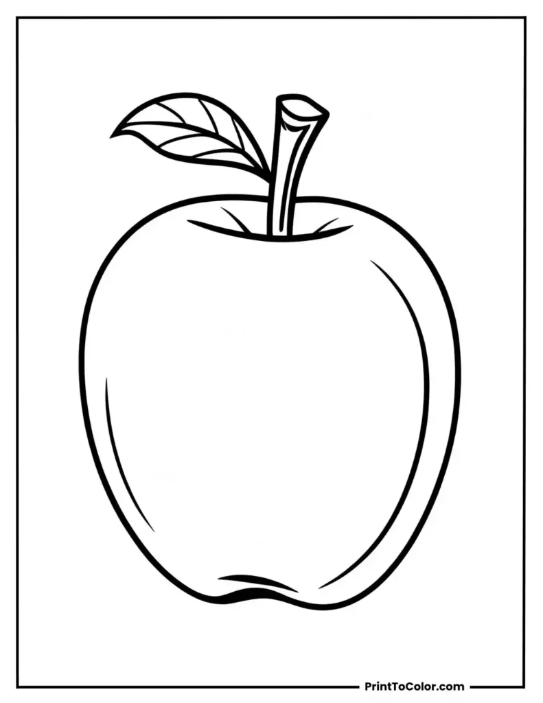 a simple apple