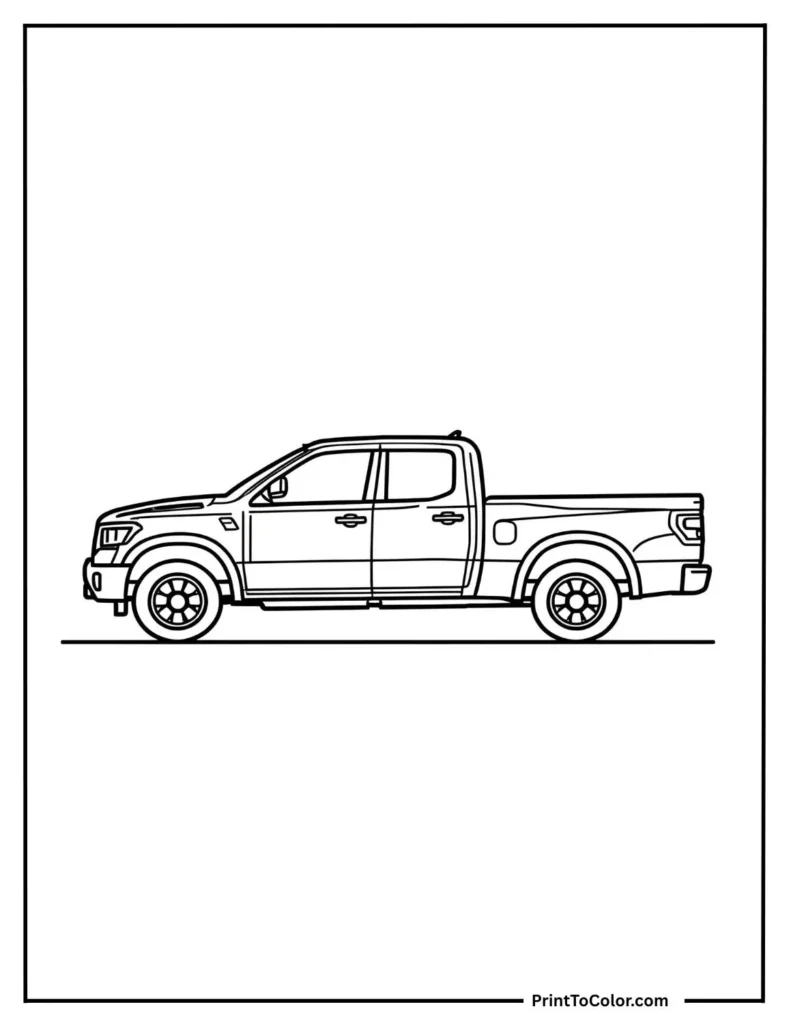 a simple pickup truck