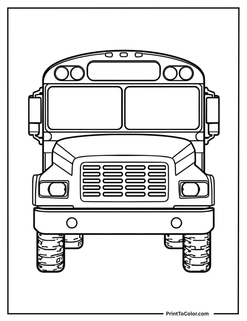 a simple truck from the front