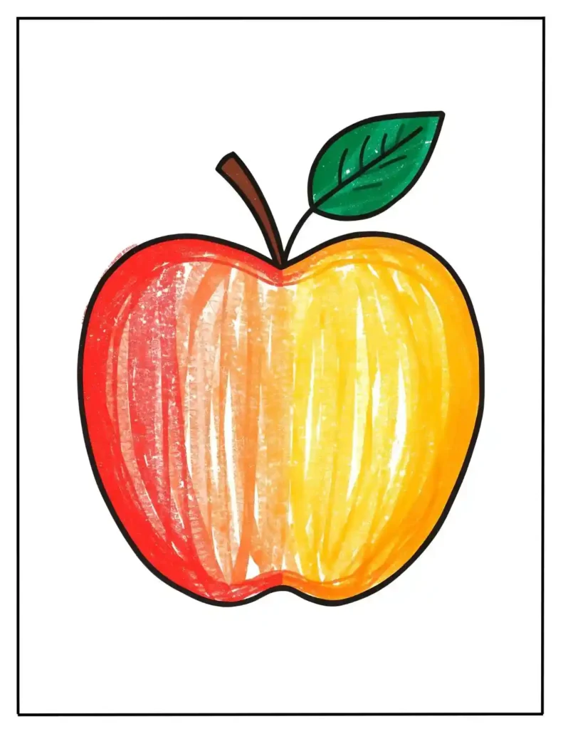 apple coloring pages
