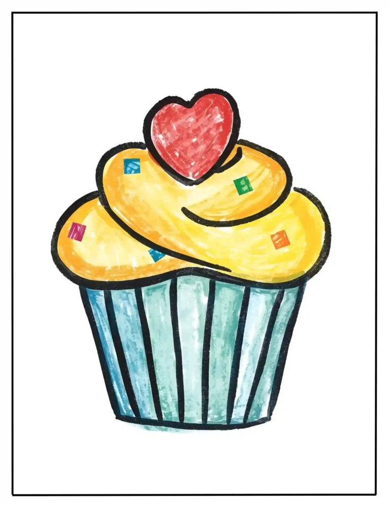 cupcake coloring pages