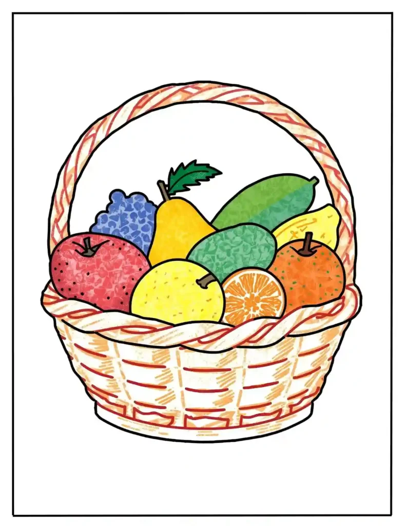 fruits coloring pages
