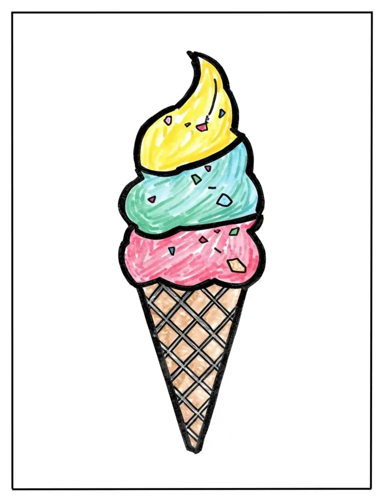 ice cream coloring pages