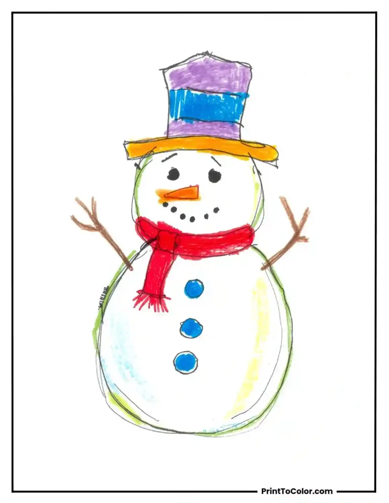 winter coloring pages