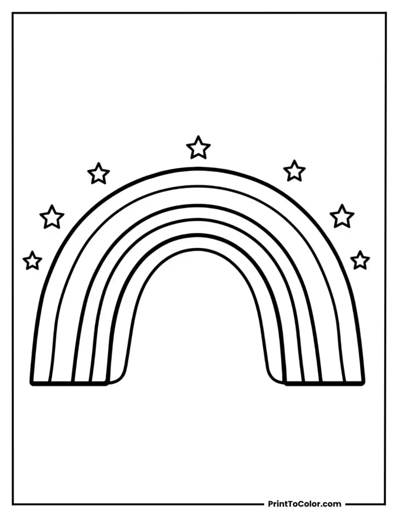 Free Rainbow Coloring Pages [Printable PDFs - 2026]